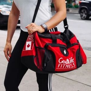 Goodlife Fitness Red Duffle Gym Bag  NEW